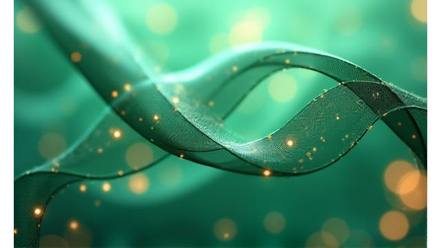 Abstract depiction of digital security and agreement, with interconnected lines and subtle green glow representing data flow and protection on a clean, light background.